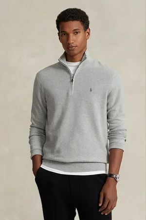 Ralph Lauren Sweter bawełniany kolor lekki z półgolfem
