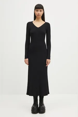 Samsøe Samsøe Sukienka Sacheryl V-Neck kolor maxi prosta F25100046