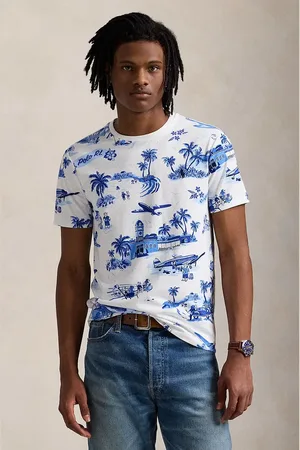 Ralph Lauren T-shirt bawełniany męski kolor wzorzysty 710963814