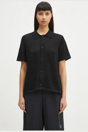 Carhartt Koszula bawełniana W’ S/S Temple Knit Shirt damska kolor regular z kołnierzykiem klasycznym I034541