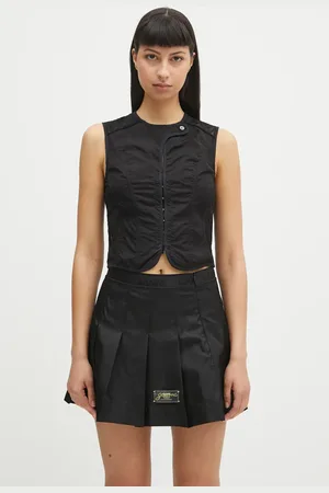 OUR LEGACY Kamizelka Corset kolor jednorzędowa W2252CVB