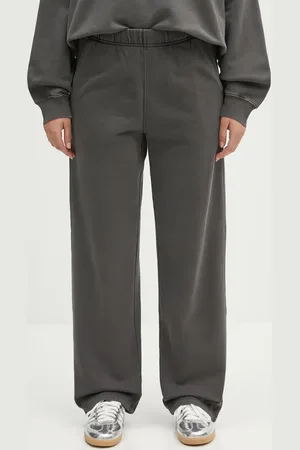 Carhartt Spodnie dresowe bawełniane Benton Sweat Pant damskie kolor gładkie I034513
