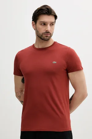 Lacoste T-shirt bawełniany męski kolor gładki TH6709