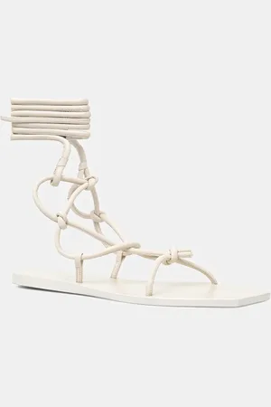 Rick Owens Sandały skórzane Penta damskie kolor LI01E4808