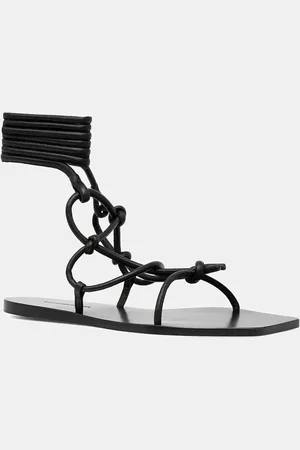 Rick Owens Sandały skórzane Penta damskie kolor LI01E4808