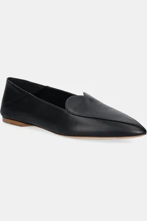 Fiorucci Mokasyny skórzane Leather Heart Loafers damskie kolor na płaskim obcasie W02SMASH413LE01BK01