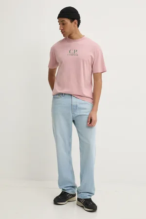 C.P. Company T-shirt bawełniany męski kolor z nadrukiem 18CMTS141A005100W