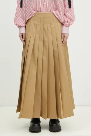 UNDERCOVER Spódnica bawełniana Skirt kolor maxi rozkloszowana UP1E1603