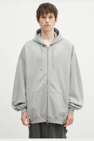 Vetements Bluza Embroidered Logo Oversized męska kolor z kapturem melanżowa UA66HD810G
