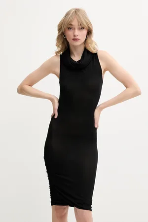 Rick Owens Sukienka kolor mini dopasowana LI01E4523CVI