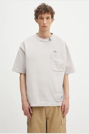 Maison Mihara Yasuhiro T-shirt bawełniany Amateur Sewn Tee męski kolor gładki A14TS601