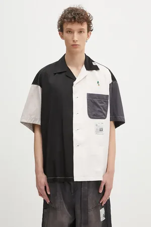 Maison Mihara Yasuhiro Koszula Crazy Pattern S/S Shirts męska kolor relaxed J14SH185