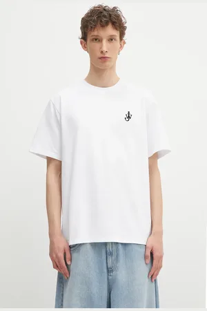 J.W.Anderson T-shirt bawełniany Anchor Embroidery męski kolor z aplikacją JT0257.PG1510.001