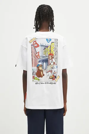 AAPE T-shirt bawełniany Theme r męski kolor z nadrukiem AAPTEM1612XXO