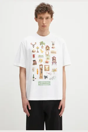 J.W.Anderson T-shirt bawełniany Diorama Printed męski kolor z nadrukiem JT0288.PG1551.001