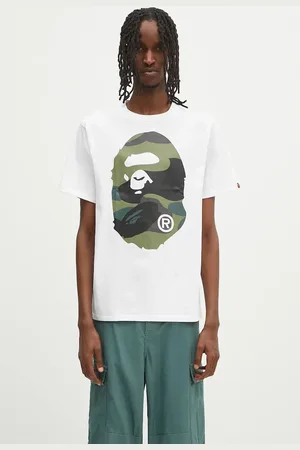 A Bathing Ape T-shirt bawełniany Giant 1St Camo Big Ape Head męski kolor wzorzysty 1L30110015