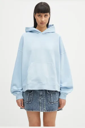 Carhartt Bluza bawełniana Hooded Benton Sweat damska kolor z kapturem gładka I034512