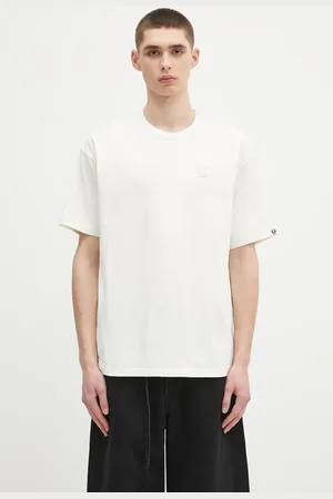 AAPE T-shirt bawełniany Now męski kolor gładki AAPTEM1598XXO