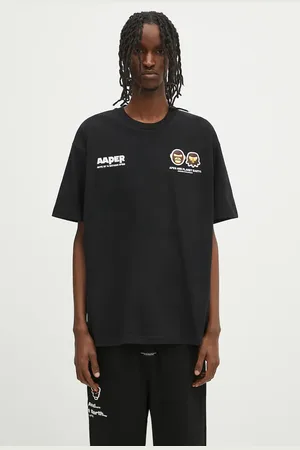AAPE T-shirt bawełniany Basic r męski kolor z nadrukiem AAPTEM1675XXO