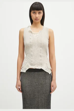 OUR LEGACY Top Ragged Vest damska kolor gładka W2256RT