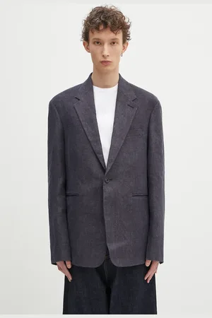 OUR LEGACY Marynarka lniana Unconstructed Shinjuku Blazer męska kolor M2250UD