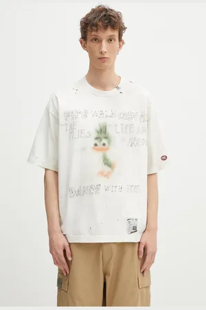 Maison Mihara Yasuhiro T-shirt bawełniany Distressed Tee męski kolor z nadrukiem J14TS752