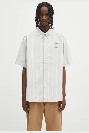AAPE Koszula bawełniana Now Short męska kolor regular z kołnierzykiem button-down AAPSRM8517XXO