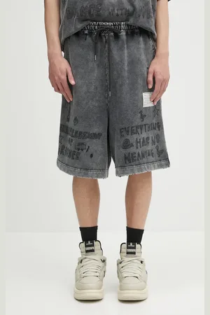 Maison Mihara Yasuhiro Szorty bawełniane Bleached Shorts męskie kolor A14SP544