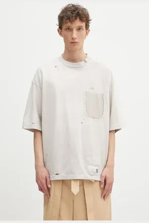 Maison Mihara Yasuhiro T-shirt bawełniany Sun Faded Tee męski kolor gładki A14TS611