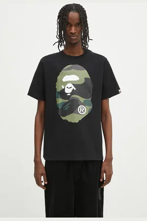 A Bathing Ape T-shirt bawełniany Giant 1St Camo Big Ape Head męski kolor wzorzysty 1L30110015