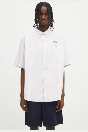 AAPE Koszula bawełniana Now Short męska kolor regular z kołnierzykiem button-down AAPSRM8517XXO