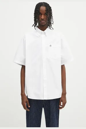 Carhartt Koszula bawełniana S/S Braxton Shirt męska kolor regular z kołnierzykiem button-down I031454.00AXX