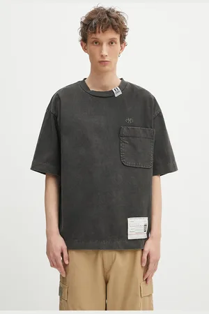 Maison Mihara Yasuhiro T-shirt bawełniany Amateur Sewn Tee męski kolor gładki A14TS601