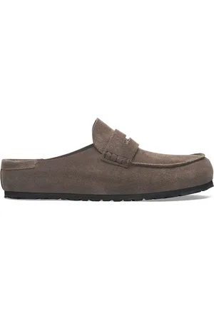 Birkenstock Klapki zamszowe Naples Wrapped LEVE męskie kolor 1029672