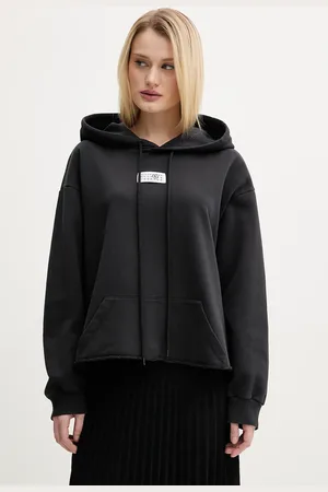 Maison Margiela Bluza bawełniana damska kolor z kapturem z aplikacją S52GU0235.M25012