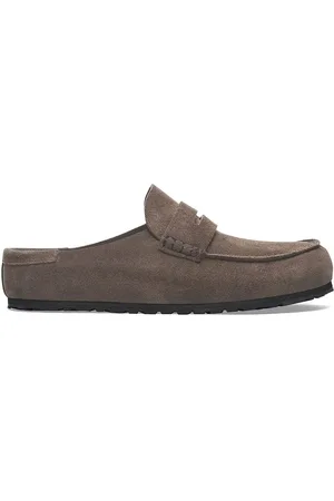 Birkenstock Klapki zamszowe Naples Wrapped LEVE damskie kolor 1029712