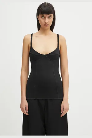 OUR LEGACY Top bawełniany Cami Tank damskie kolor W2256CW