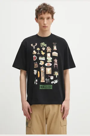 J.W.Anderson T-shirt bawełniany Diorama Printed męski kolor z nadrukiem JT0288.PG1551.999