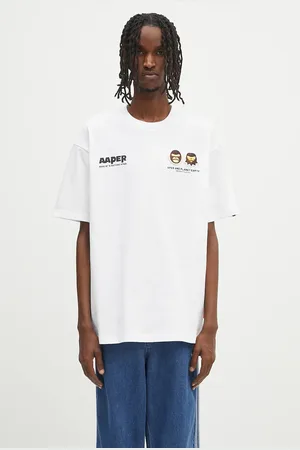 AAPE T-shirt bawełniany Basic r męski kolor z nadrukiem AAPTEM1675XXO