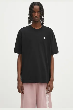 AAPE T-shirt bawełniany Now męski kolor gładki AAPTEM1598XXO