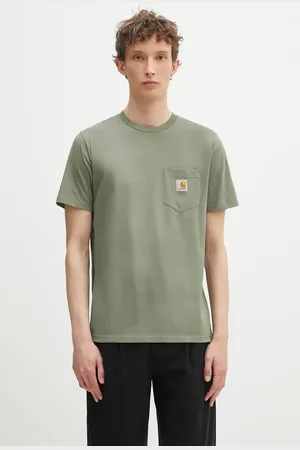 Carhartt T-shirt bawełniany S/S Pocket T-Shirt męski kolor gładki I030434.667XX
