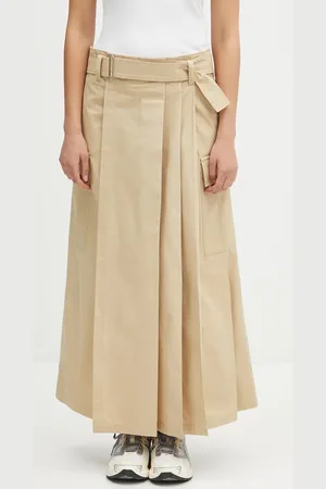 Kenzo Spódnica bawełniana kolor maxi prosta FF52JU3039DL.11