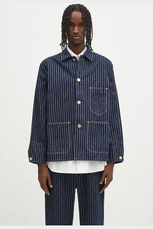 HUMAN MADE Kurtka jeansowa Wabash Coverall Jacket kolor przejściowa HM29JK006