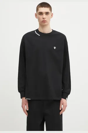 AAPE Longsleeve bawełniany Now Long kolor z nadrukiem AAPLTM1607XXN