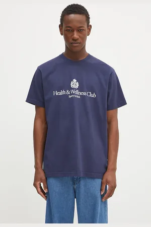 Sporty & Rich T-shirt bawełniany H&W Crest kolor z nadrukiem TO043612241BL106