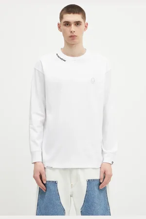AAPE Longsleeve bawełniany Now Long kolor z nadrukiem AAPLTM1607XXN
