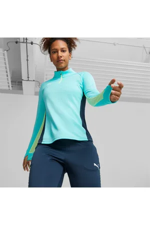 PUMA Kobieta Topy - Damski Top Piłkarski IndividualBLAZE Z Zamkiem 1/4