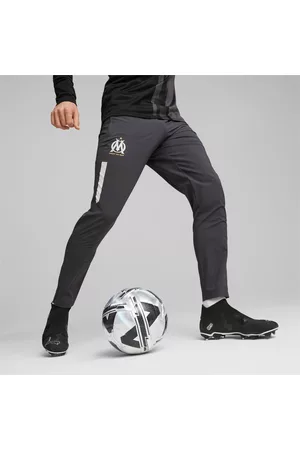PUMA Mężczyzna Szerokie Nogawki - Męska Tkana Kurtka Przedmeczowa Olympique De Marseille