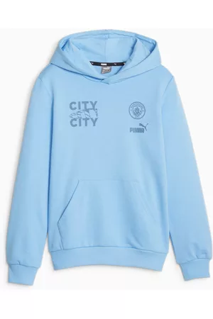 PUMA Bluzy z Kapturem - Młodzieżowa Bluza Manchester City FtblCore Z Kapturem