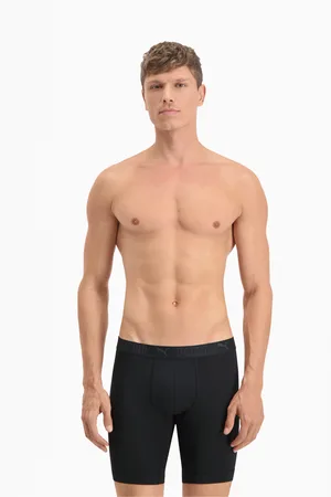 PUMA Męskie długie bokserki z mikrofibry Sport (dwupak)